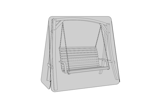 Garden swing seat cover black - swing,