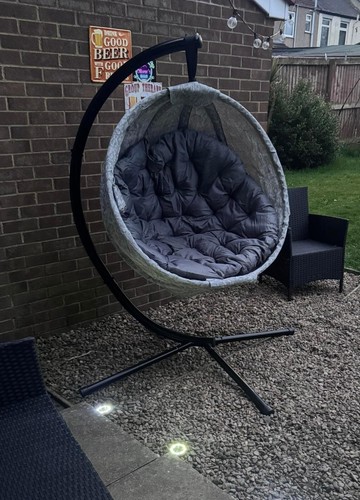 Hanging egg chair swing round - chair,